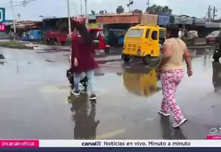 Llovizna desde la madrugada deja calles inundadas y comercios cerrados en Pisco