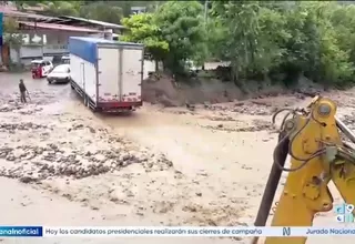 Lluvias activan quebradas y restringen tránsito en Chanchamayo
