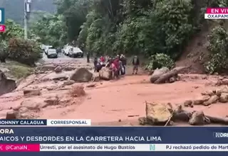 Lluvias en Oxapampa activan quebradas y bloquean vía a Chanchamayo