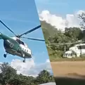 Loreto: As&iacute; fue el aterrizaje de emergencia de helic&oacute;ptero con m&aacute;s de 20 polic&iacute;as a bordo