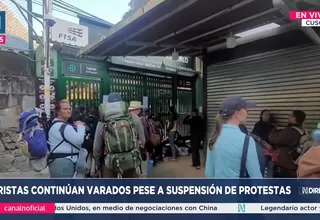Machu Picchu: Turistas siguen varados pese a tregua en protestas