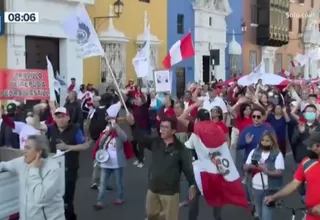 [VIDEO] Marchas en provincias contra Pedro Castillo