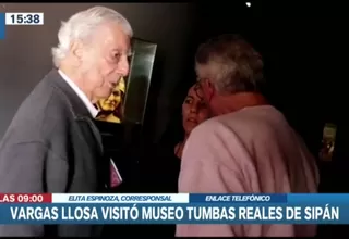 Mario Vargas Llosa visitó mueso Tumbas Reales de Sipán