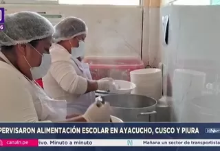 Midis supervisa alimentación escolar en colegios de tres regiones