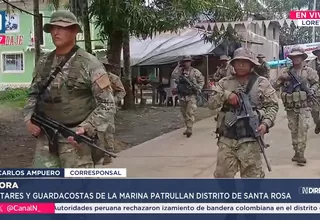 Militares y guardacostas refuerzan vigilancia en Santa Rosa