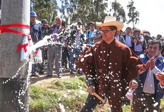 Minem inició obra de electrificación en Cajamarca