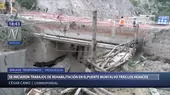 Moquegua: inician trabajos de rehabilitación en puente Montalvo tras huaicos - Noticias de rehabilitacion