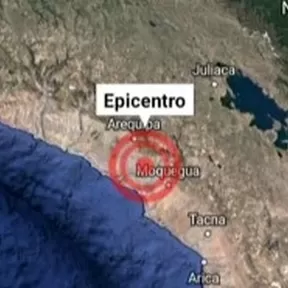 Moquegua: Se registró fuerte sismo de magnitud 5.4