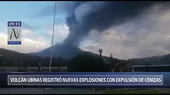 Moquegua: volcán Ubinas registró hoy nuevas explosiones con expulsión de cenizas - Noticias de volcan-ubinas