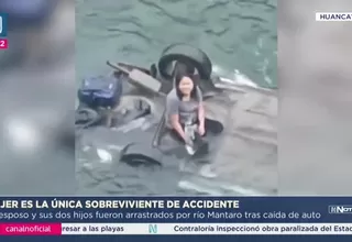 Mujer sobrevive a accidente en el río Mantaro en Huancayo