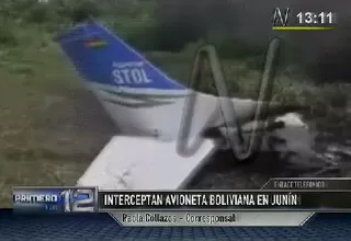 Narcotraficantes incendiaron avioneta boliviana en el Vraem