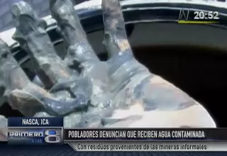 Nasca: vecinos denuncian que reciben agua potable contaminada