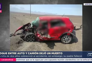 Niña de dos años sobrevive tras violento accidente de tránsito