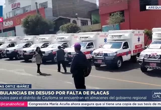 Ambulancias siguen inoperativas por falta de placas en Arequipa