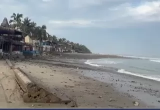 Oleajes anómalos: Remueven piedras del balneario de Máncora