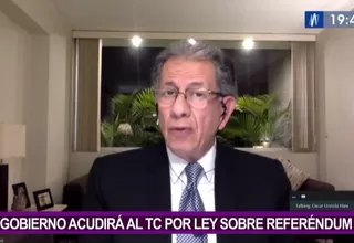 Óscar Urviola sobre que se declare inconstitucional la ley sobre referéndum: “Nada más lejano a la realidad”