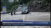 Oxapampa: Conductores arriesgan sus vidas al cruzar el río Sábalo - Noticias de oxapampa