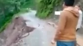 Oxapampa: colapsó tramo de carretera de Pozuzo - Noticias de bloqueo-carretera
