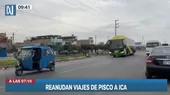 Panamericana Sur: Viajes entre Pisco e Ica se reanudaron - Noticias de dia-pisco-sour