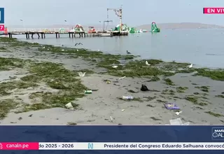 Paracas: Playa El Chaco amaneció llena de basura tras Año Nuevo