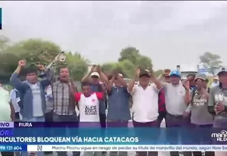 Paro agrario en Piura: Productores arroceros bloquean el trébol Catacaos