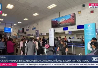 Arequipa: Pasajeros varados en aeropuerto por mal tiempo