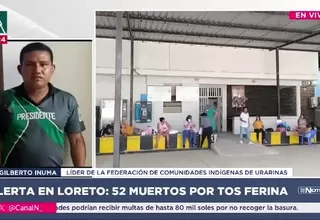 Federación indígena exige declarar emergencia sanitaria en cuenca del Chambira por brote