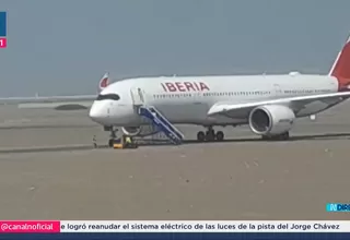 Pisco: Avión de Iberia impactó contra poste de alumbrado en el aeropuerto