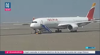 Pisco: Avión de Iberia impactó contra poste de alumbrado en el aeropuerto