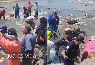 Piura: Agricultores destruyen dique en intento de regar sembríos