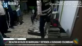 Piura: Incautan 60 kilos de marihuana y detienen a colombiano - Noticias de marihuana