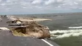 Piura: incremento del lago La Niña afectó carretera que une Bayovar y Chiclayo - Noticias de bloqueo-carretera