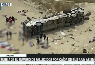 Piura: más de 25 pasajeros murieron luego de que bus cayera a abismo