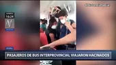 Piura: Pasajeros viajaron hacinados en un bus interprovincial - Noticias de viaje-interprovincial