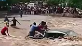 Piura: Pasajeros de una camioneta salvan de morir ahogados tras ser arrastrados por río en Chulucanas - Noticias de sada-goray