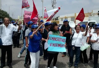 Piura: administrativos del sector salud inician huelga indefinida