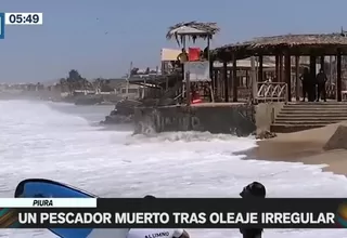 Piura: Pescador perdió la vida tras volcar su embarcación por oleaje irregular