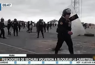 Piura: Pescadores de Sechura volvieron a bloquear la carretera