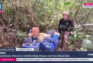 PNP destruye laboratorio de droga en Amazonas