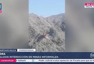 PNP realiza interdicción en minas informales de Palpa
