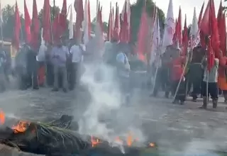 Pobladores bloquean carretera Iquitos - Nauta