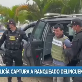 Policía capturó a ranqueado delincuente en Cajamarca