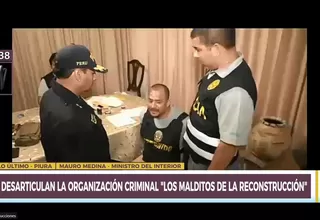 Policía desarticula organización criminal ‘Los malditos de la reconstrucción’ en Piura