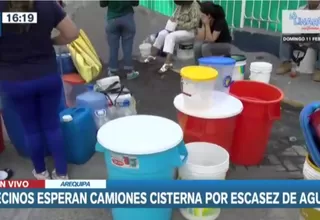 Preocupación por falta de agua en la ciudad de Arequipa