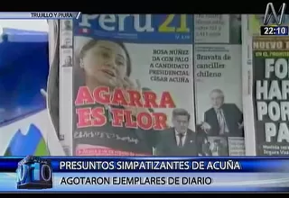 César Acuña: sus simpatizante habrían comprado los ejemplares de un diario