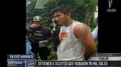 Pucallpa: capturaron a dos de los asaltantes que se llevaron más de S/70 mil - Noticias de pucallpa