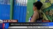 Pucallpa: hallan muerto a menor retirado de colegio sin permiso - Noticias de pucallpa