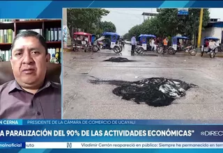 Pucallpa: Paro deja pérdidas por 50 millones de soles diarios