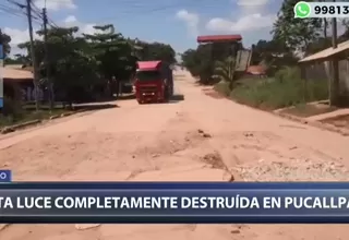 Pucallpa: pista completamente deteriorada pone en peligro a conductores