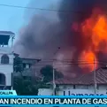 Pucallpa: Se reporta incendio en planta envasadora de gas